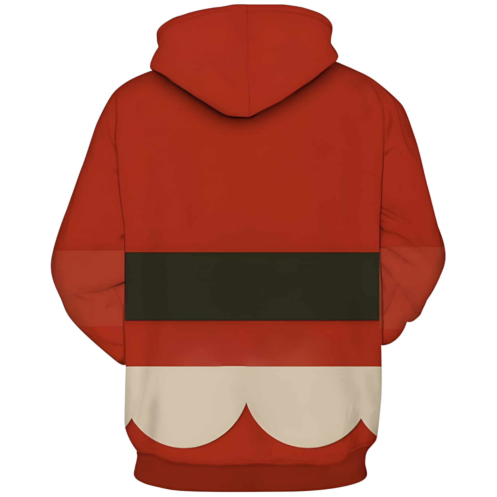 Novelty Long Sleeve Hoodie Funny Fashion Santa Claus Costume Graphic Sweatshirts