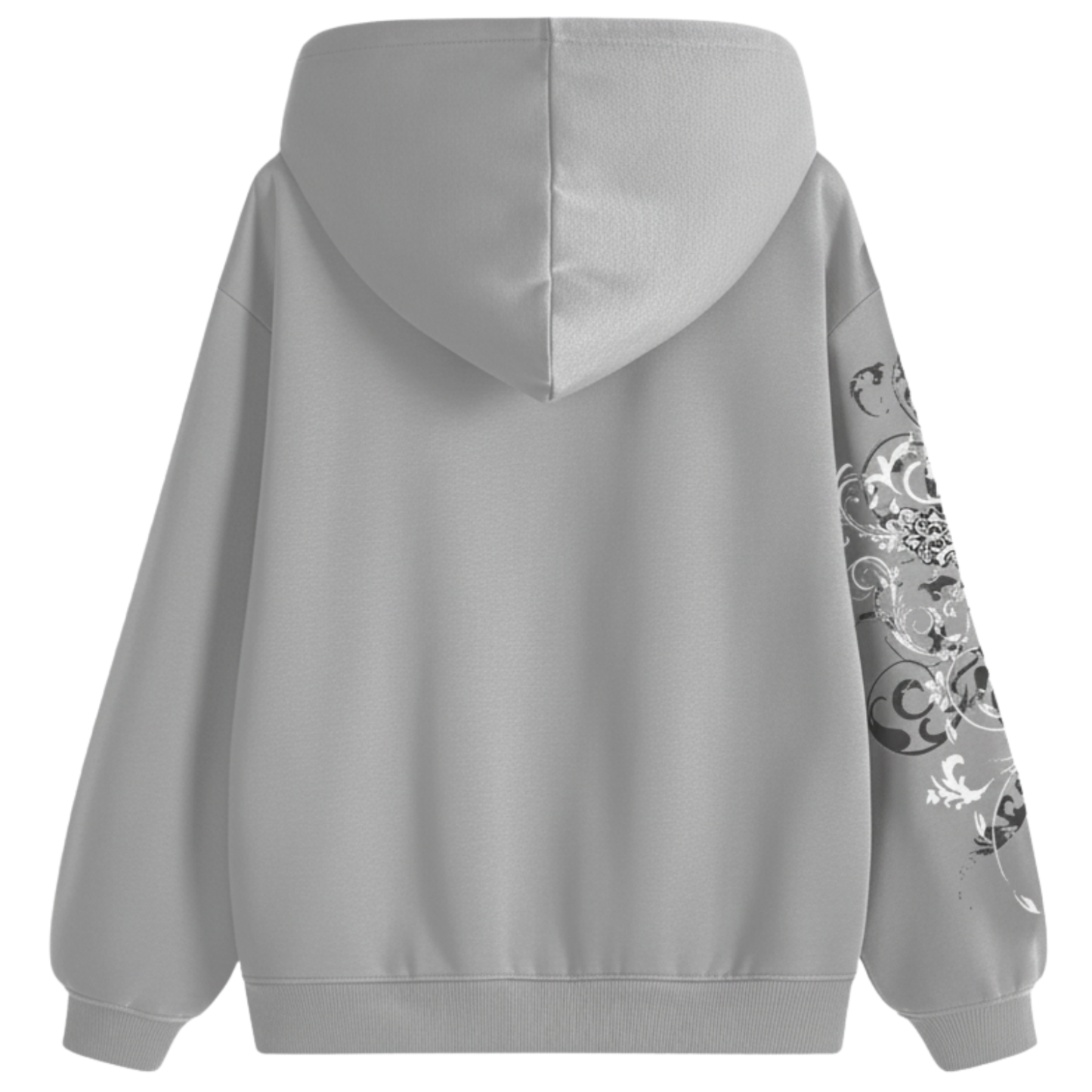 Women Gothic Angel Wings and Cross Graphic Hoodie