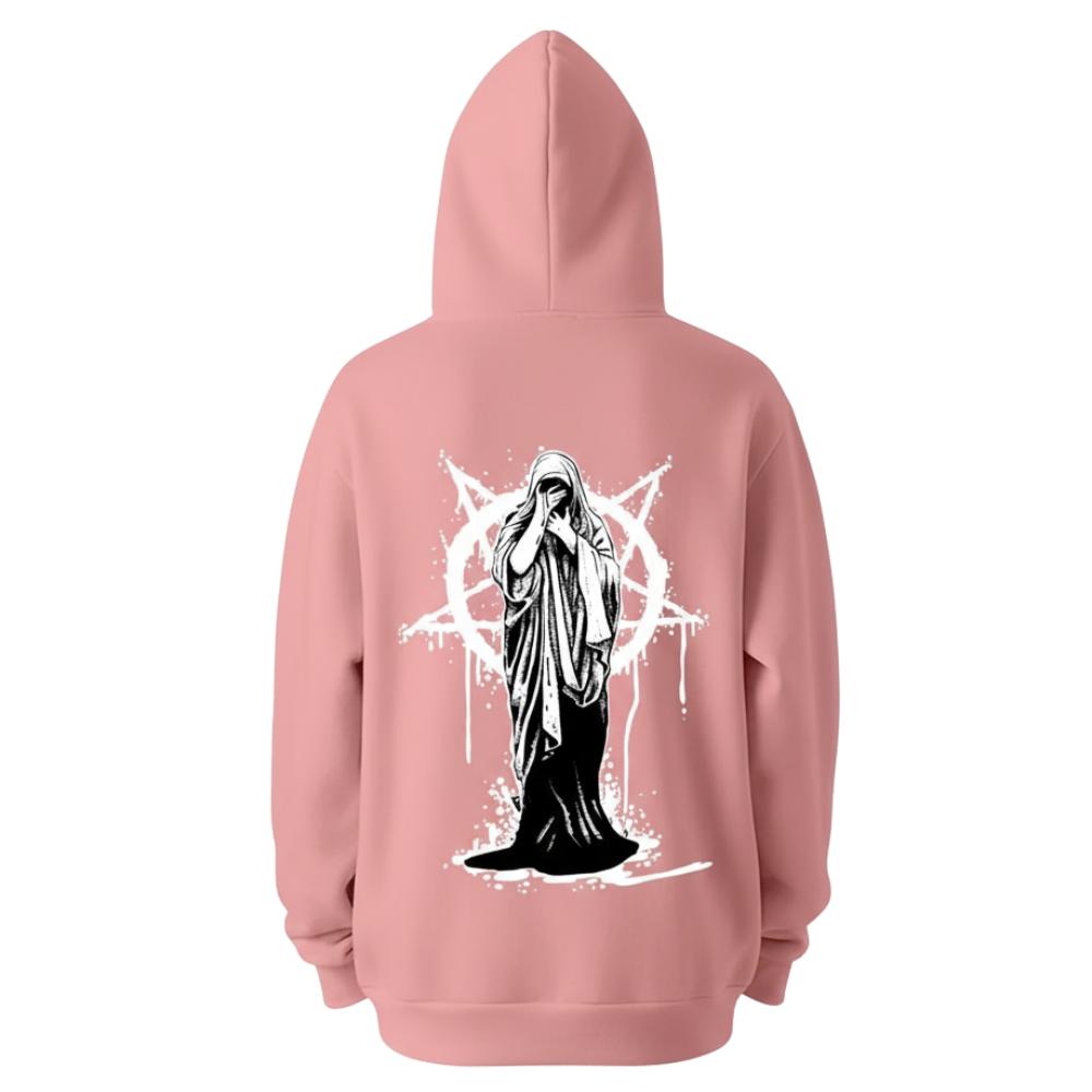 Casual Hoodie With Geometric Print