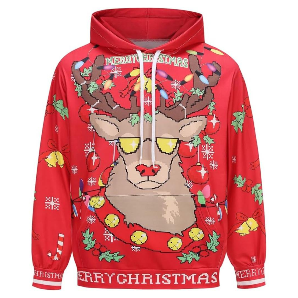 Christmas All Over Print 3D Pullover Hoodie With Pocket