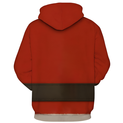 Novelty Long Sleeve Hoodie Funny Fashion Santa Claus Costume Graphic Sweatshirts
