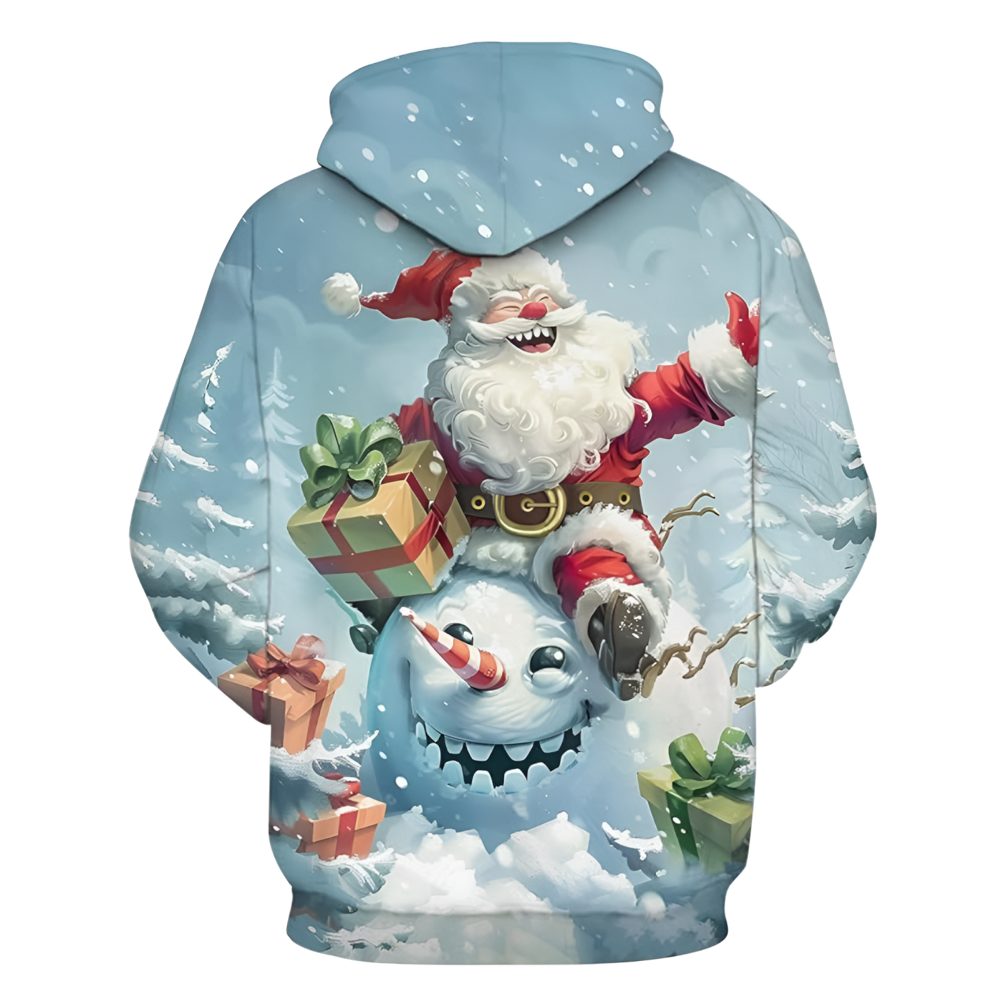 Funny Christmas Themed Pullover Hoodie