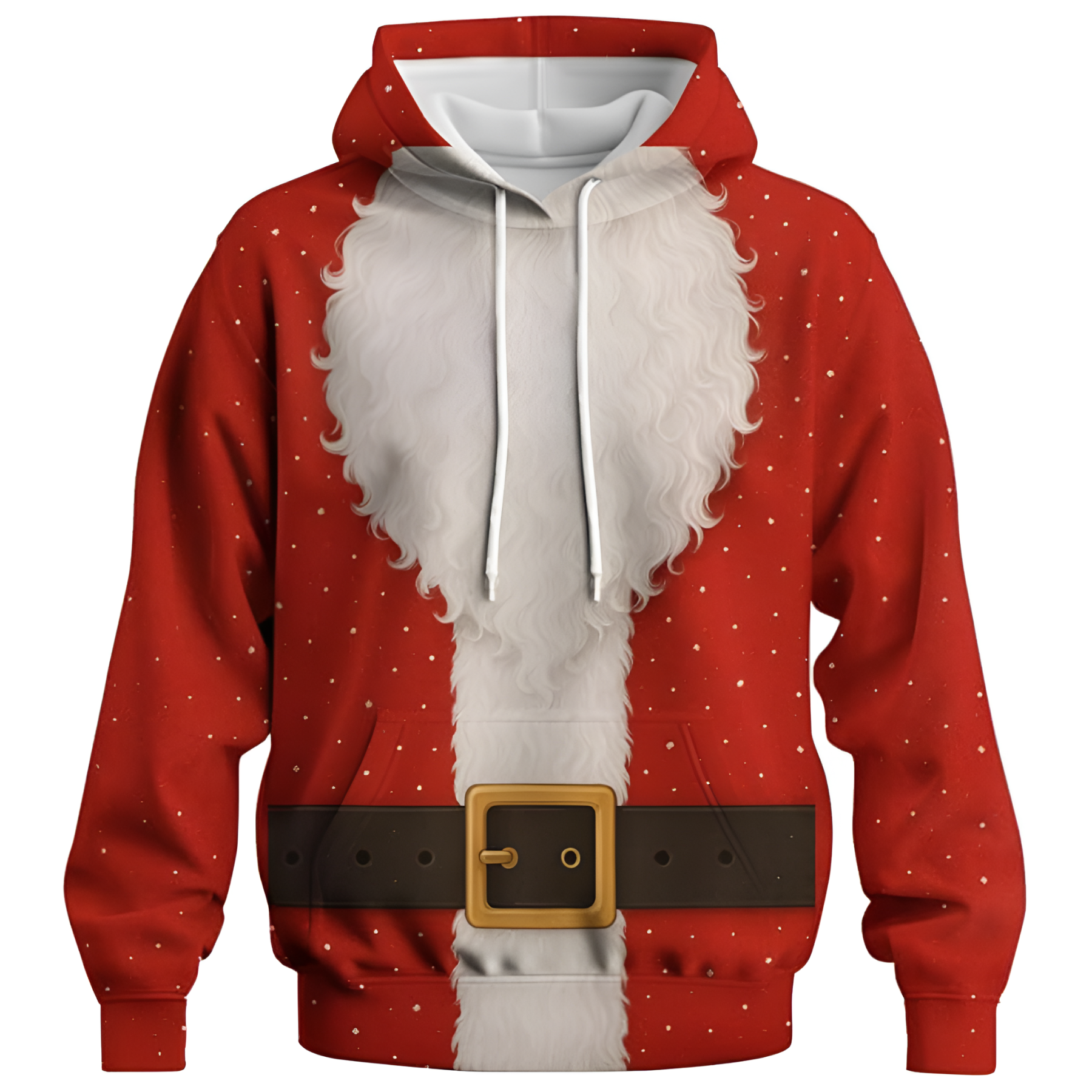 Holiday Costume Style Printed Pullover Hoodie