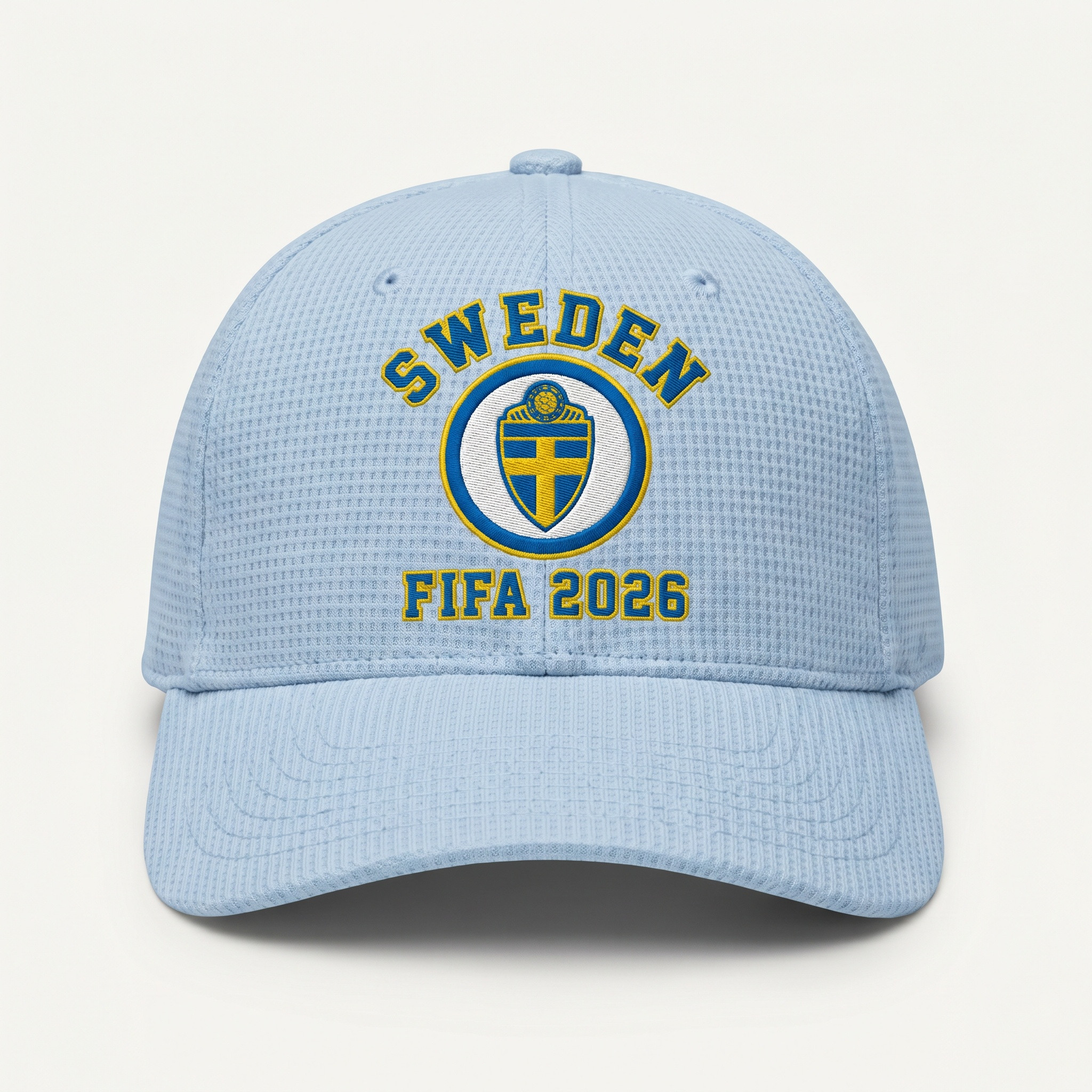 FIFA 2026 Sweden Waffle Knit Cap in Light Blue