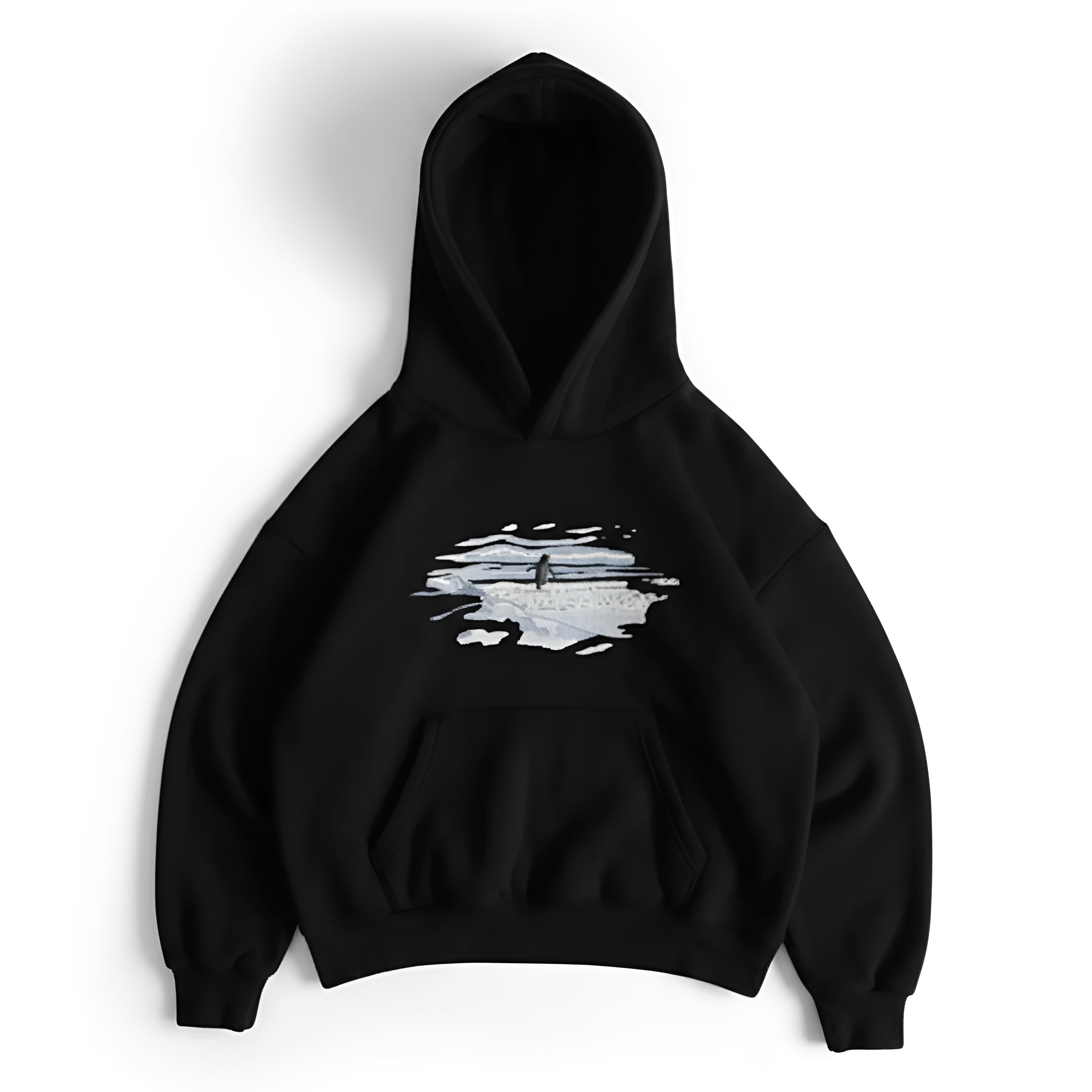 Penguin Graphic Printed Oversized Streetwear Hoodie