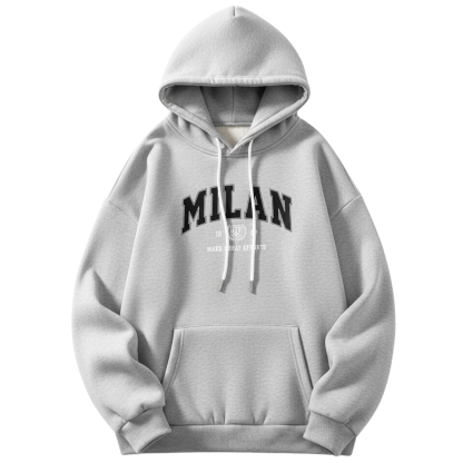 Men Fleece Lined Versatile Comfortable Hoodie