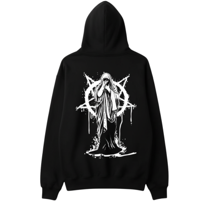 Casual Hoodie With Geometric Print