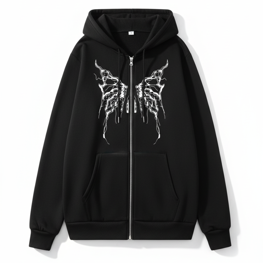 Graphic Print Hoodie For everyday Autumn Fashion.