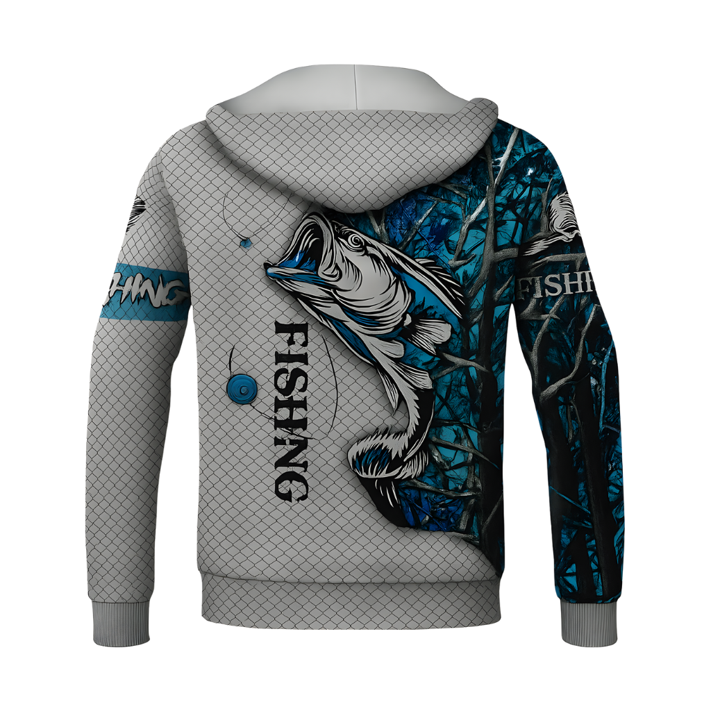 Men 3D Printed Fishing Hooded Sweatshirt
