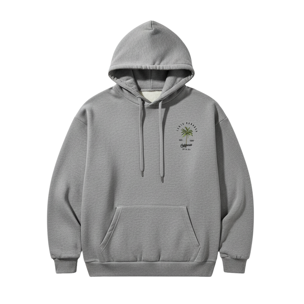 Men Casual Tropical Palm Tree Print Hooded Sweatshirt