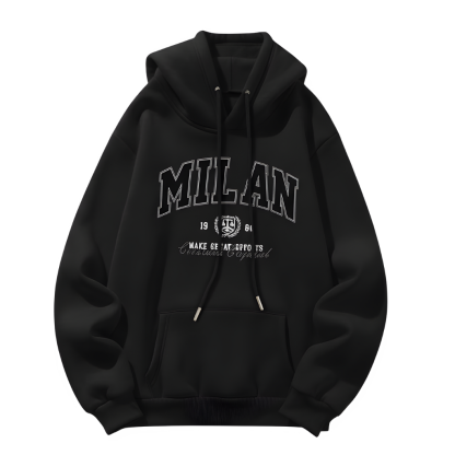 Fleece Lined Versatile Comfortable Hoodie For Men