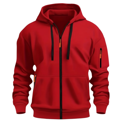 Hooded Zip Up Jacket For Men