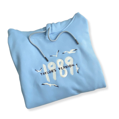 Taylor Version Seagull Design Embroidered Hoodie Sweatshirt