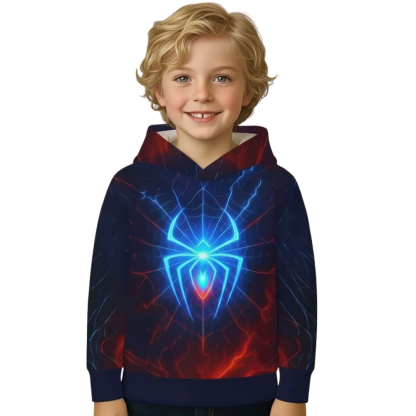 Bright Spider Hoodie for Boys 