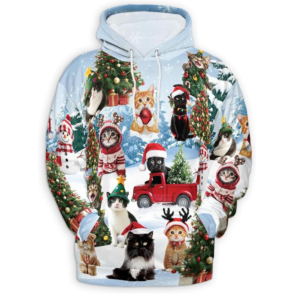 Christmas Santa Claus All Over Print Hoodie