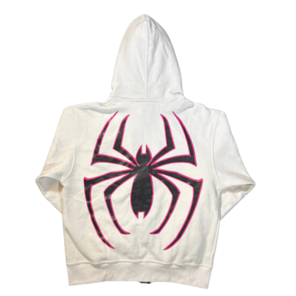 Full Zip Hoodie With Spider Mask Design