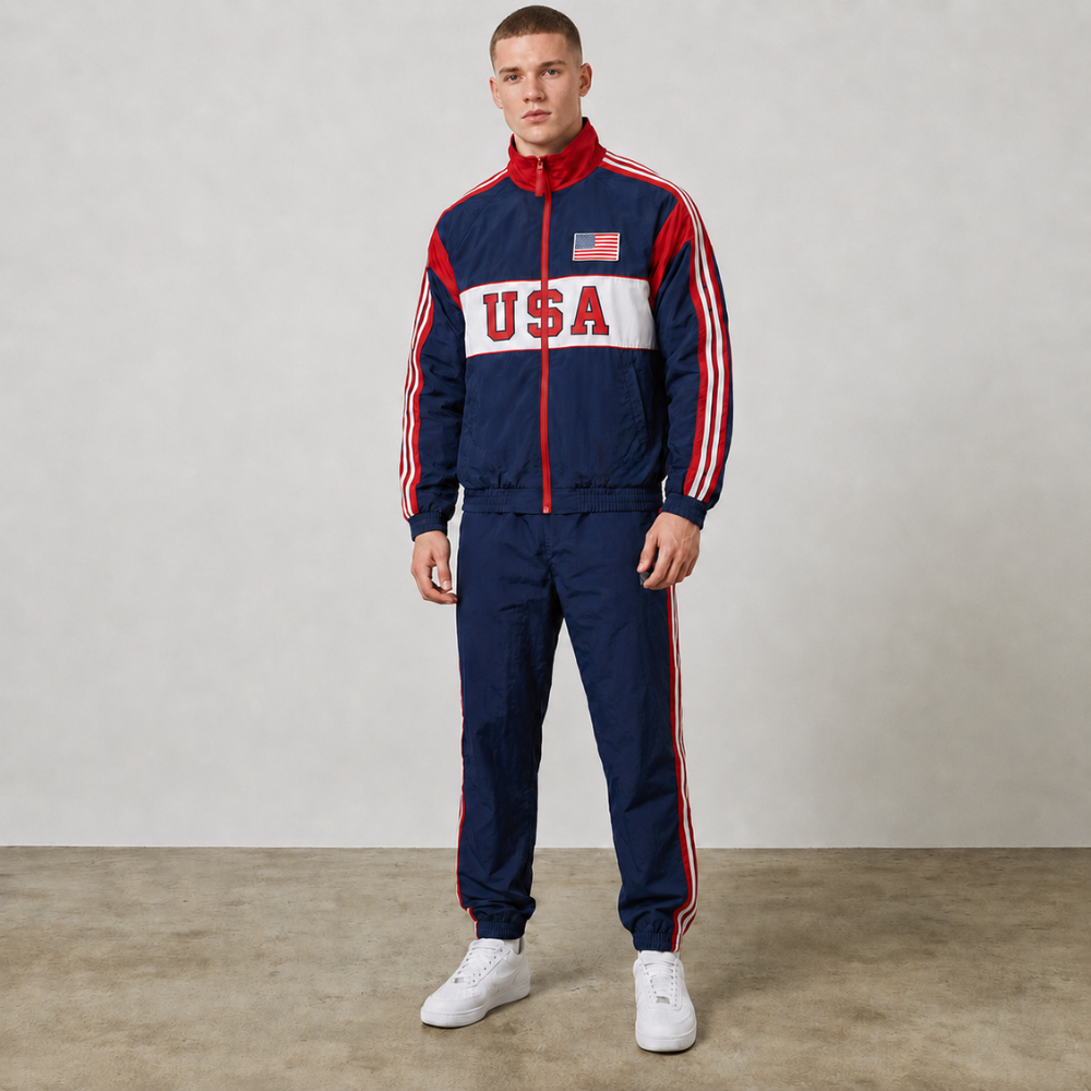 World Cup 2026 Themed United States Football Fan Sweatshirt And Jogger Set