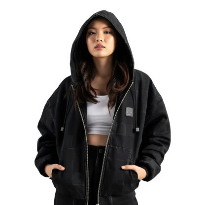 Pixel Bee Graphic Design Hoodie For Women