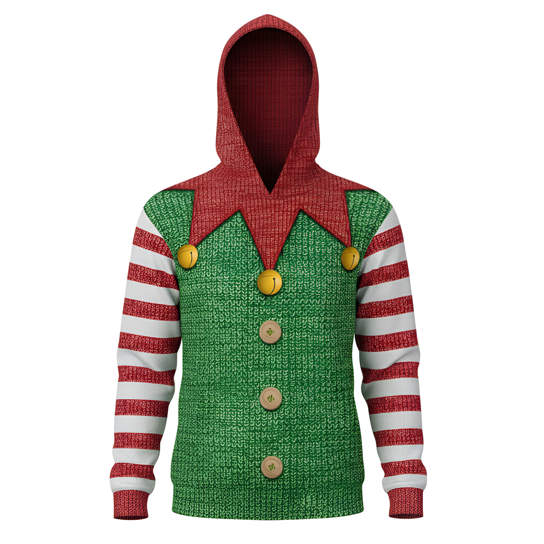 Ugly Christmas Reindeer 3D Graphic Print Hoodie For Kids