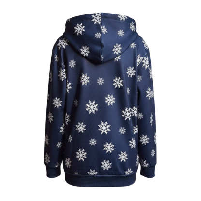 Christmas Snowman Graphic Print Hoodie For Kids