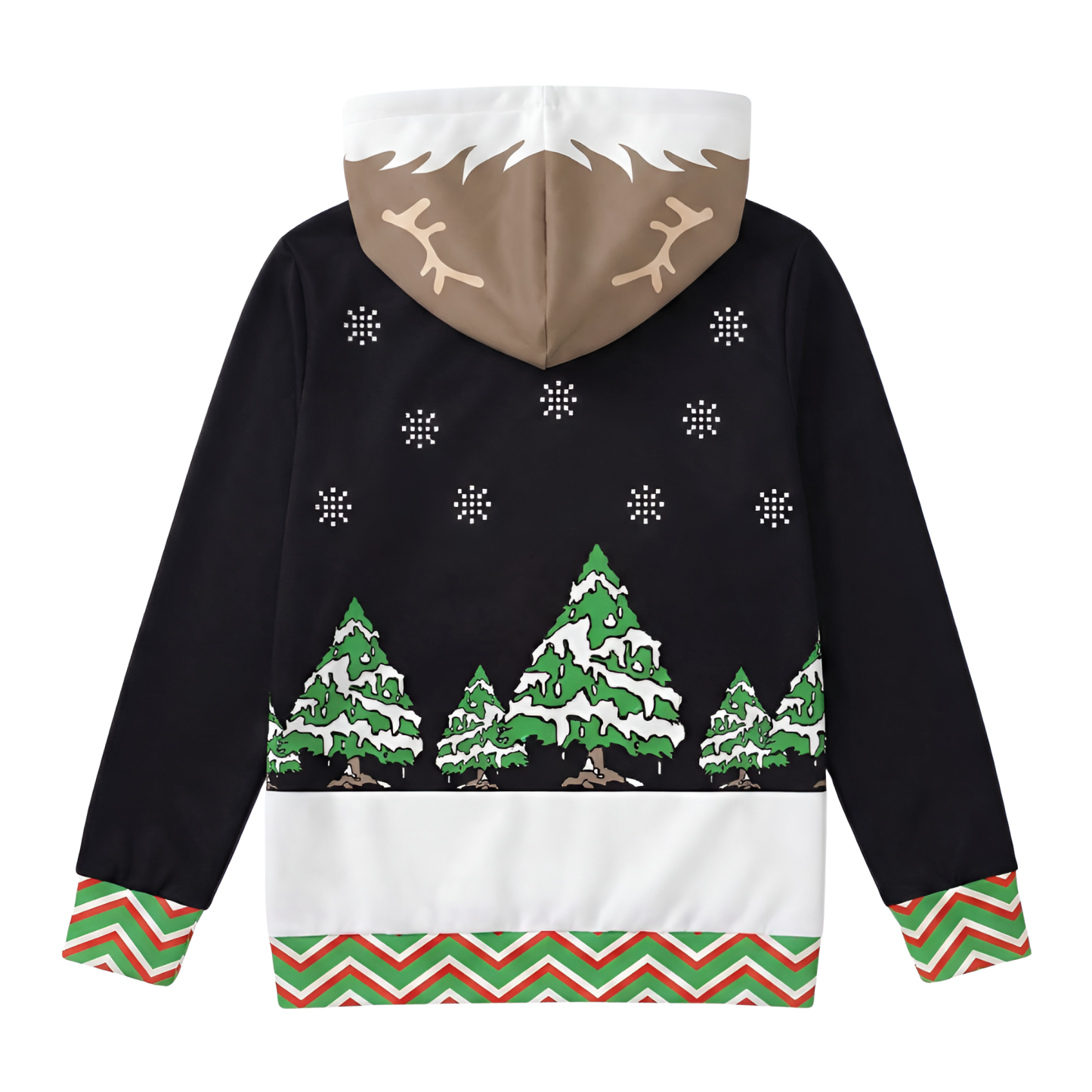 Ugly Christmas Reindeer 3D Graphic Print Hoodie For Kids