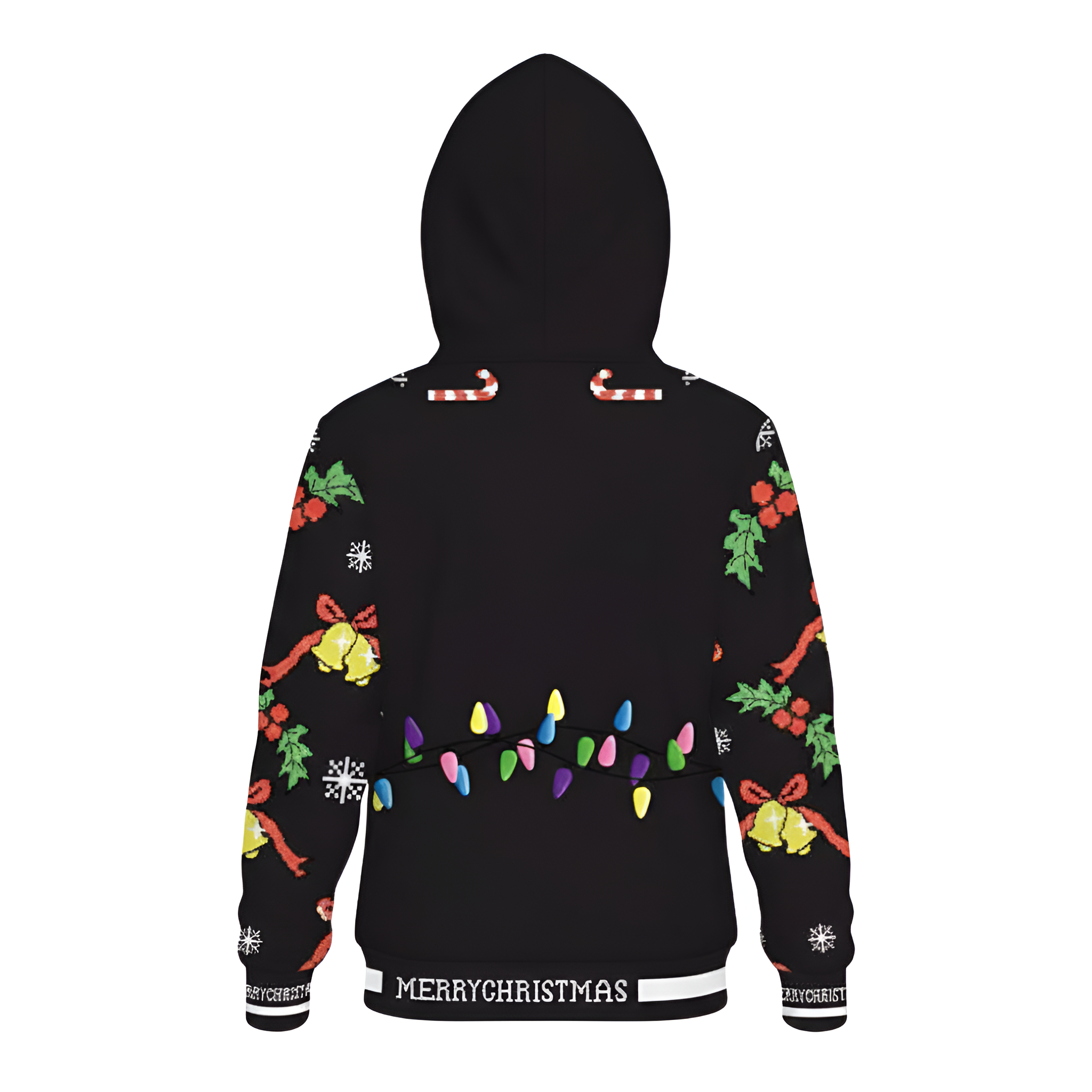 Ugly Christmas Reindeer 3D Graphic Print Hoodie For Kids