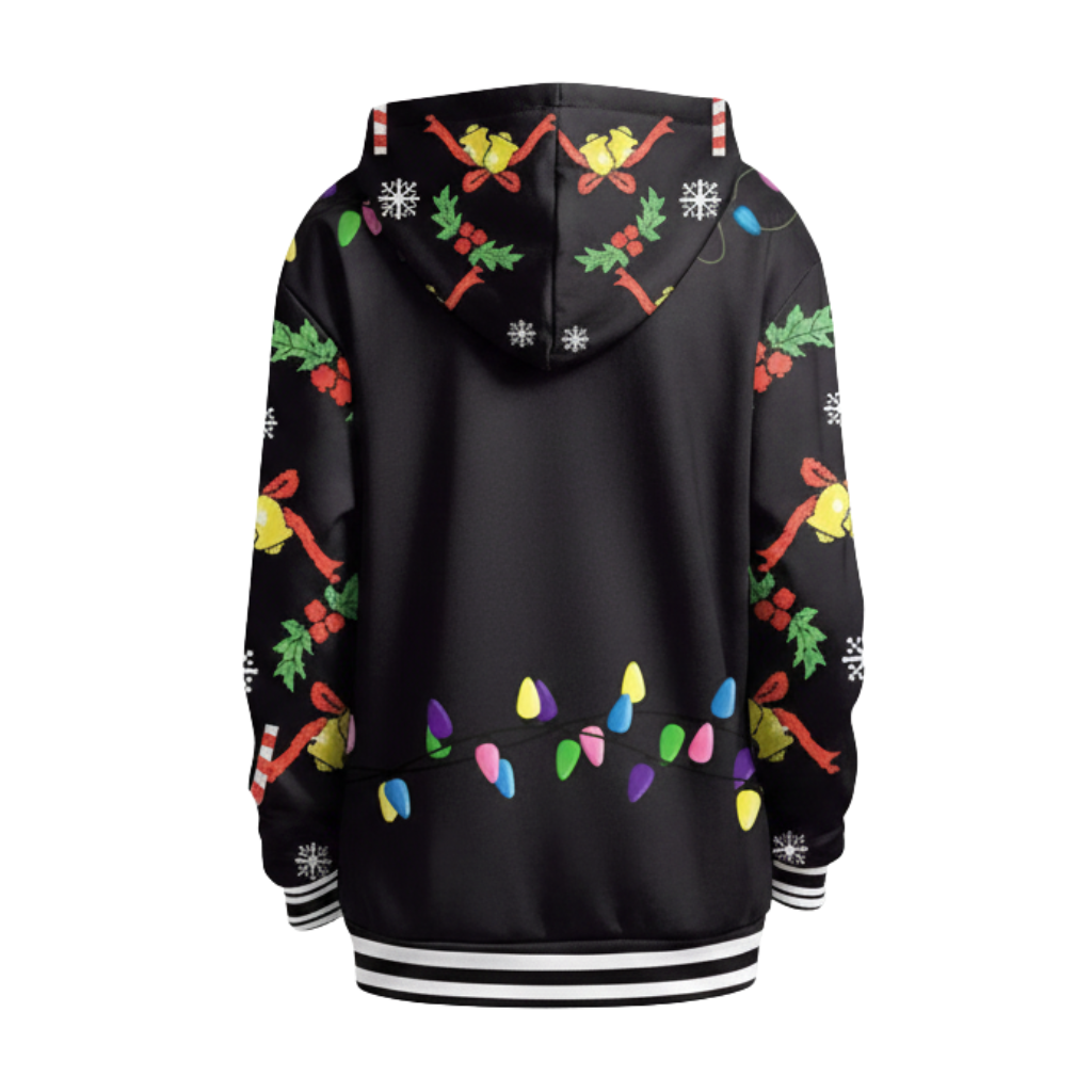 Christmas Snowman Graphic Print Hoodie For Kids