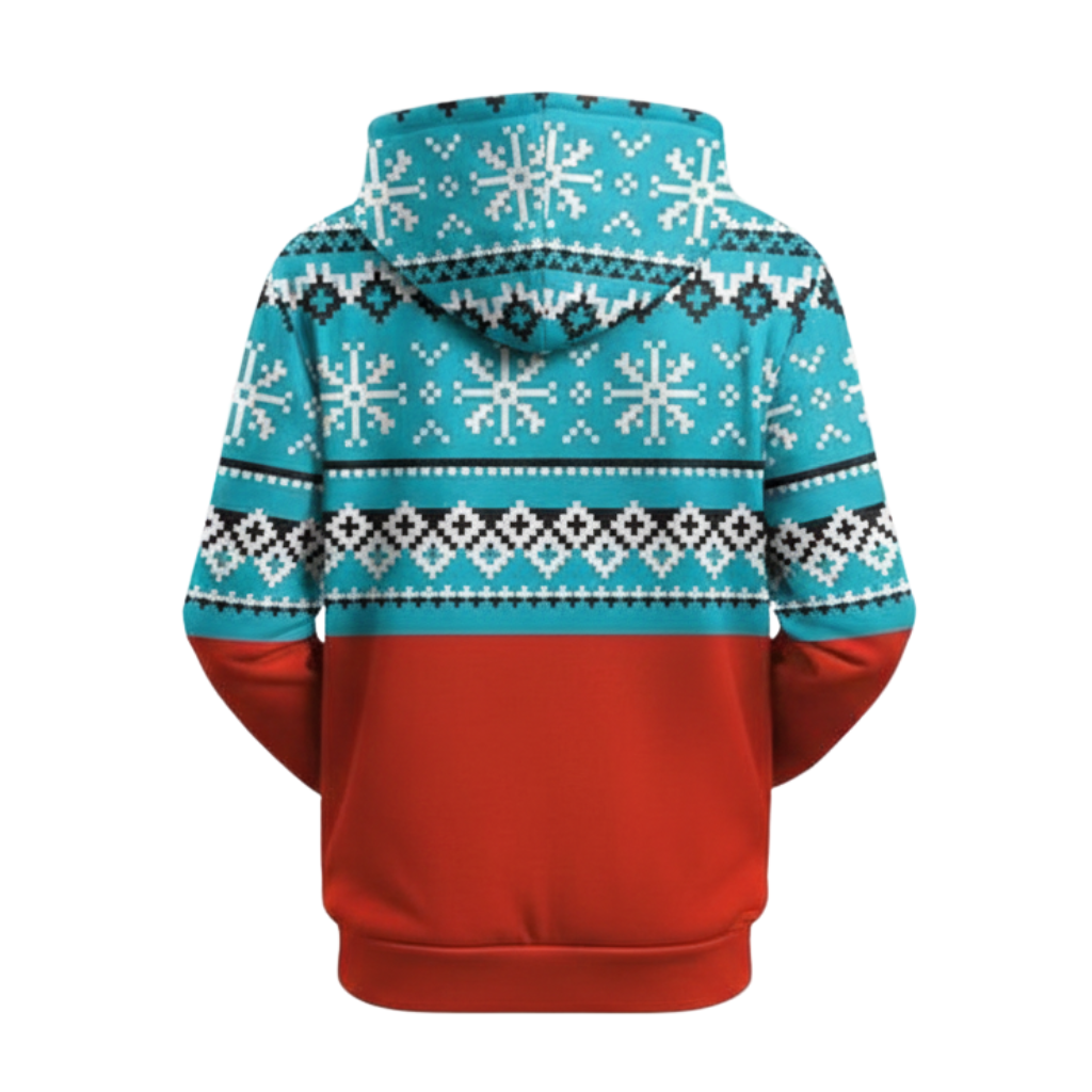 Christmas Snowman Graphic Print Hoodie For Kids