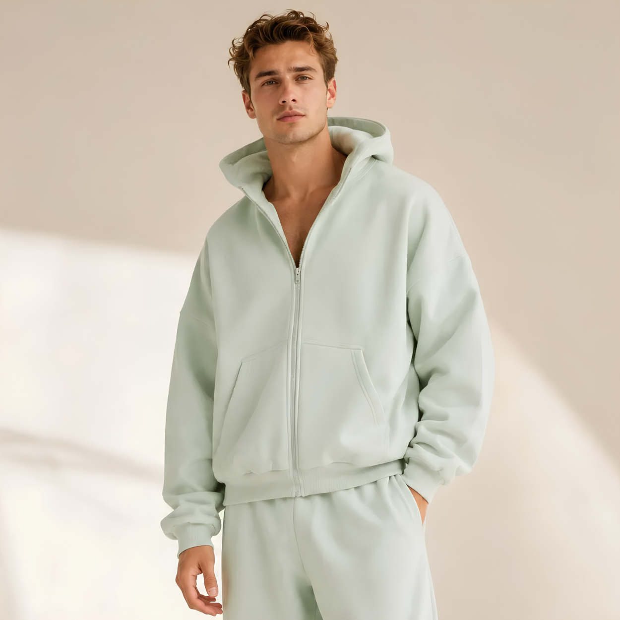 Pastel Zip Hoodie