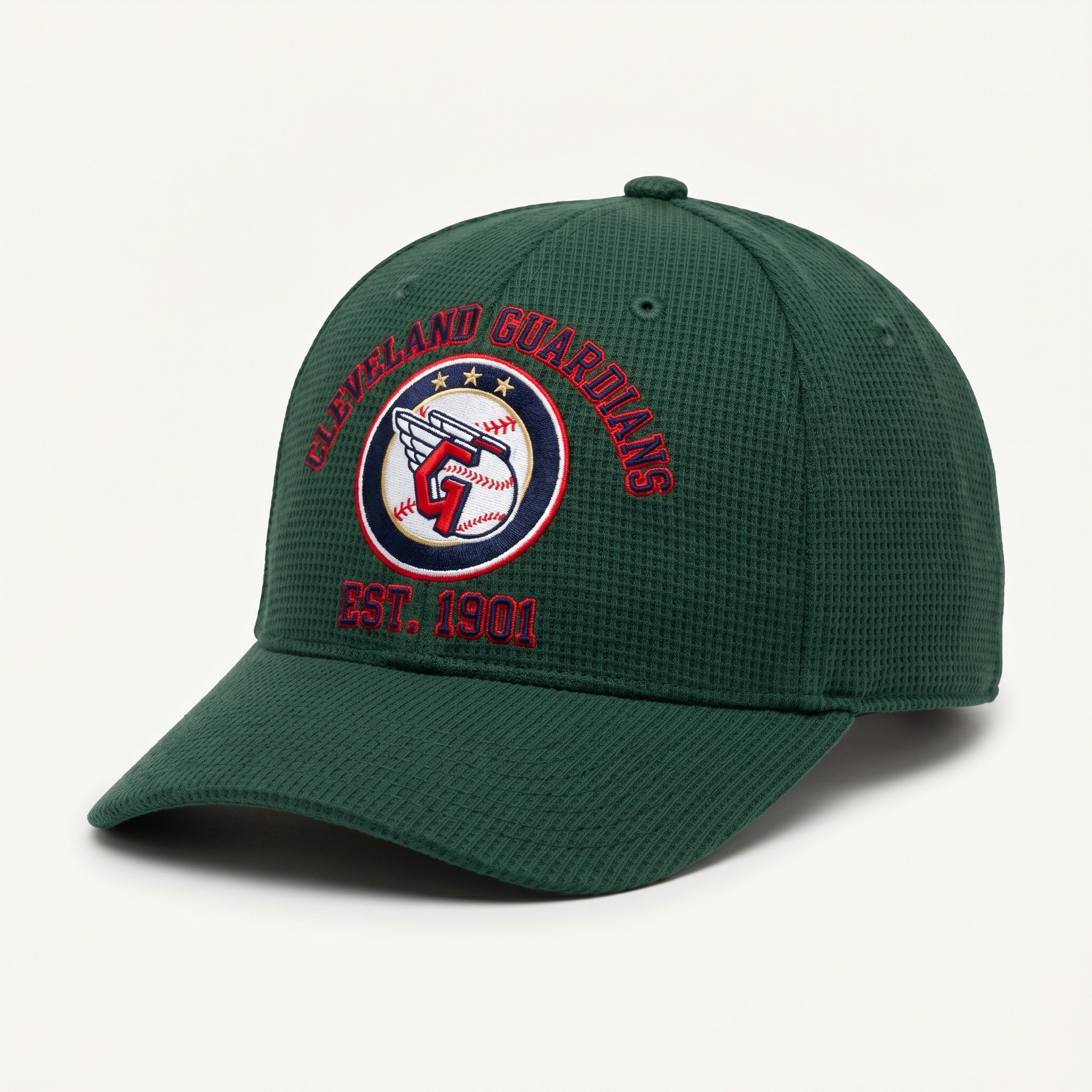 Cleveland Guardians Waffle Knit Cap in Green