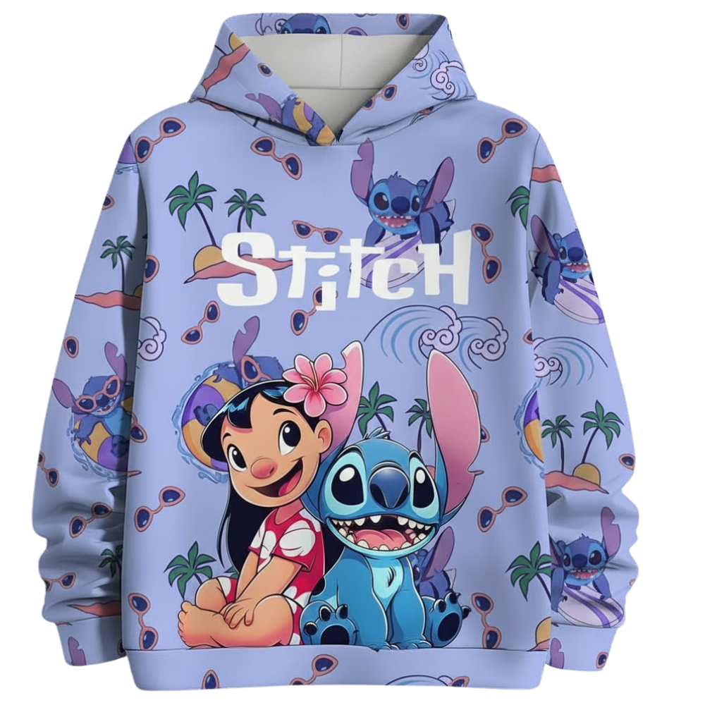 3D Cartoon Printed Hoodie For Girls