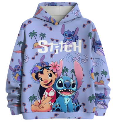 3D Cartoon Printed Hoodie For Girls