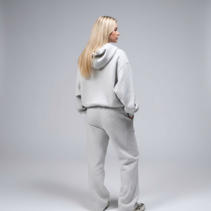 Scuba Tech Oversized Cropped Hoodie For Women