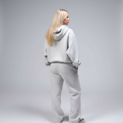Scuba Tech Oversized Cropped Hoodie For Women