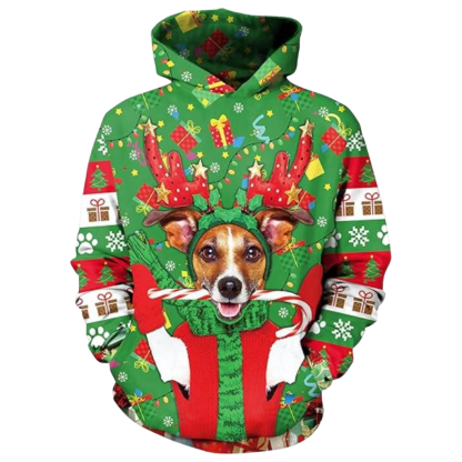 Christmas Snowman Graphic Print Hoodie For Kids