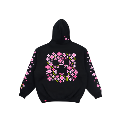 Pixel Bee Graphic Design Hoodie For Women