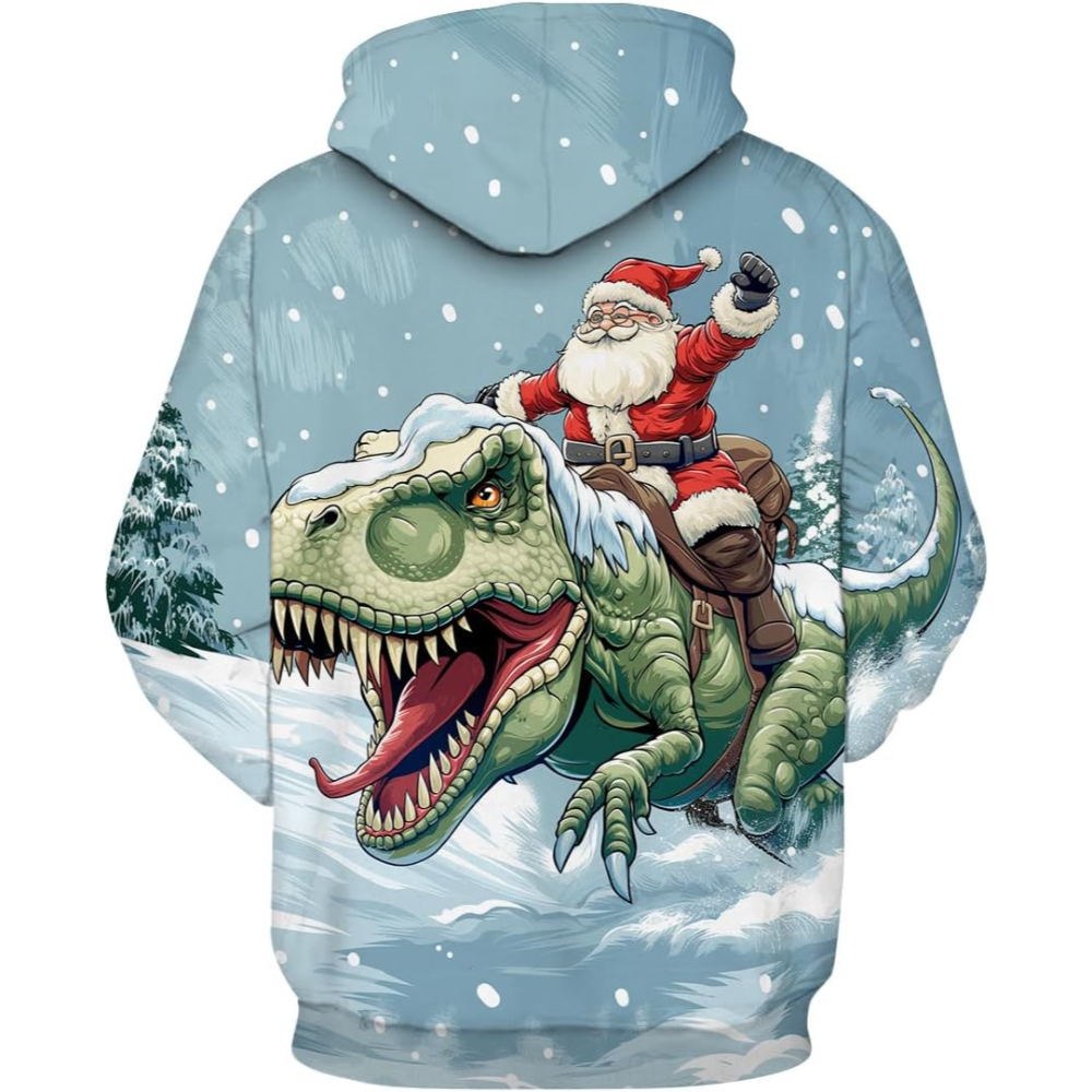 3D Funny Print Christmas Hoodie For Celebrations