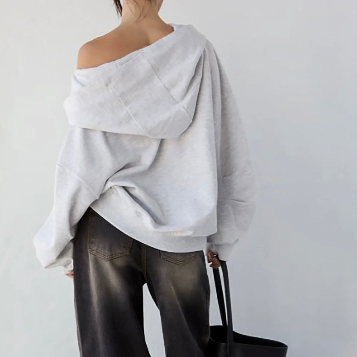 Casual Loose Fit Hoodie with Kangaroo Pocket