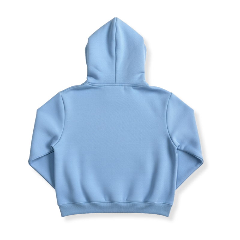 Seagull Embroidered Graphic Hoodie With Front Pocket Design