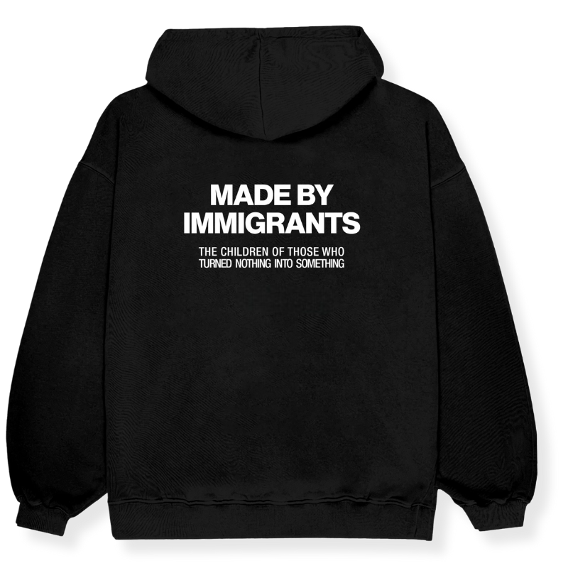 Made By Immigrants Printed Oversized Hoodie