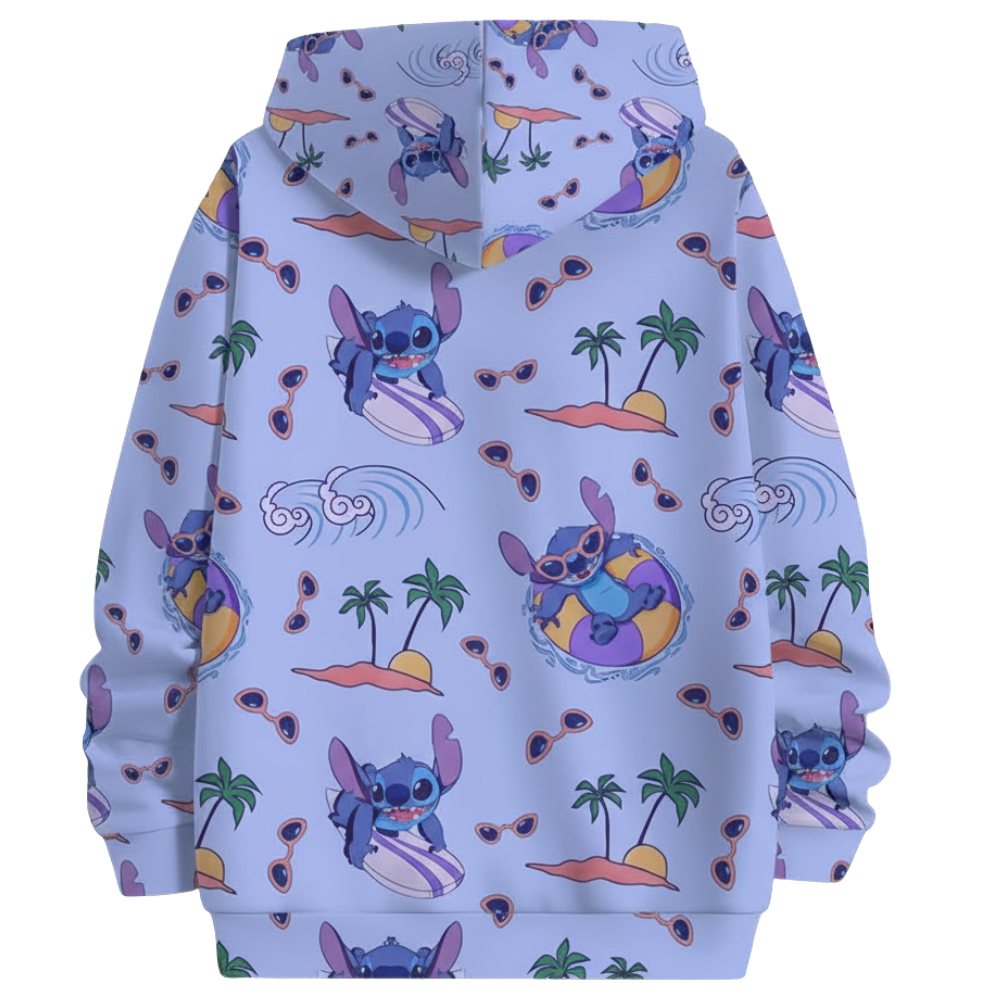 3D Cartoon Printed Hoodie For Girls
