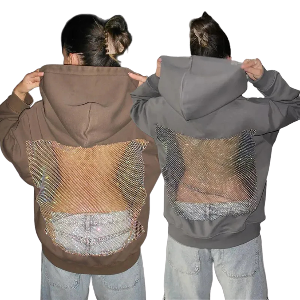 Long Backless Sleeve Hoodie For Women