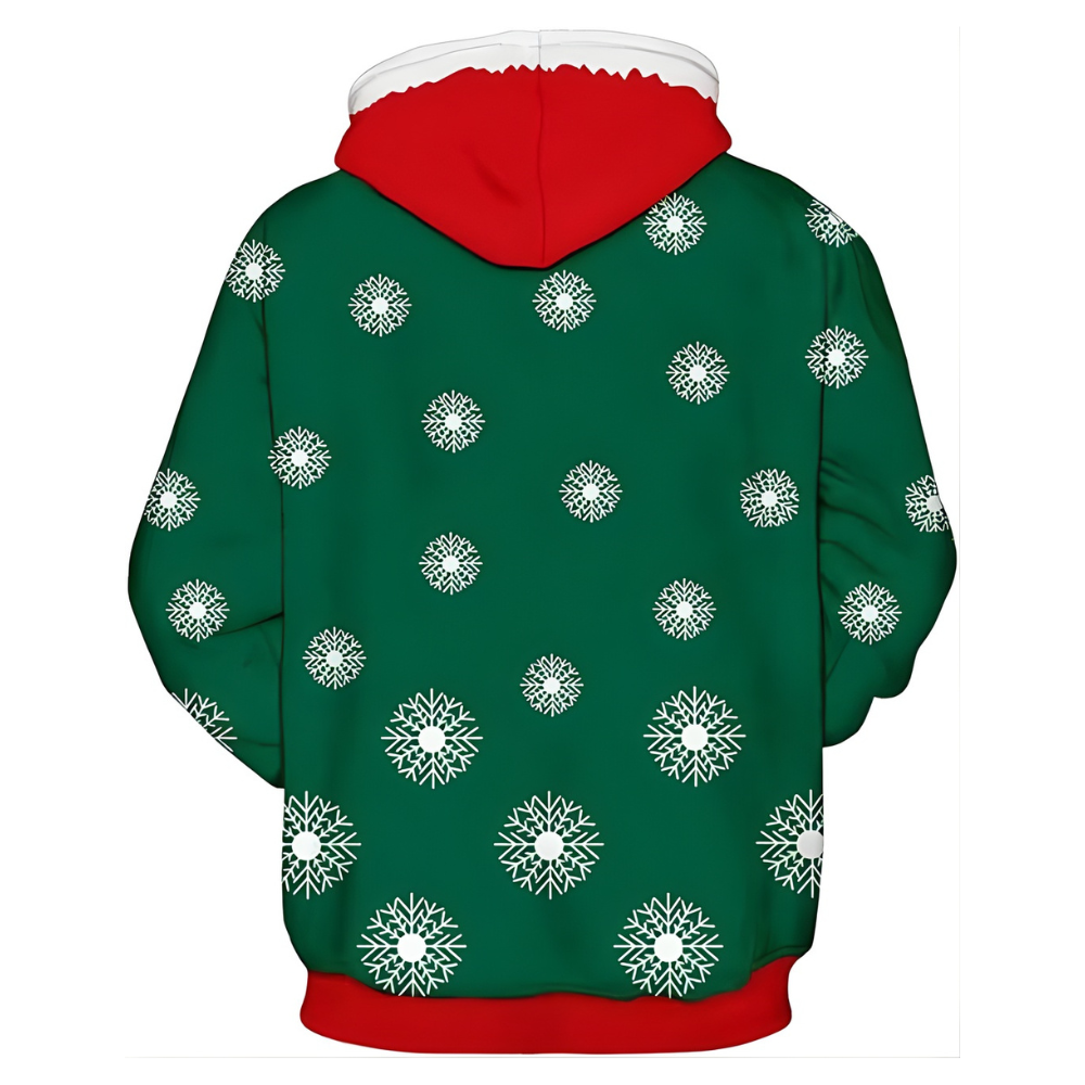 3D Ugly Christmas Graphic Hoodie For Men