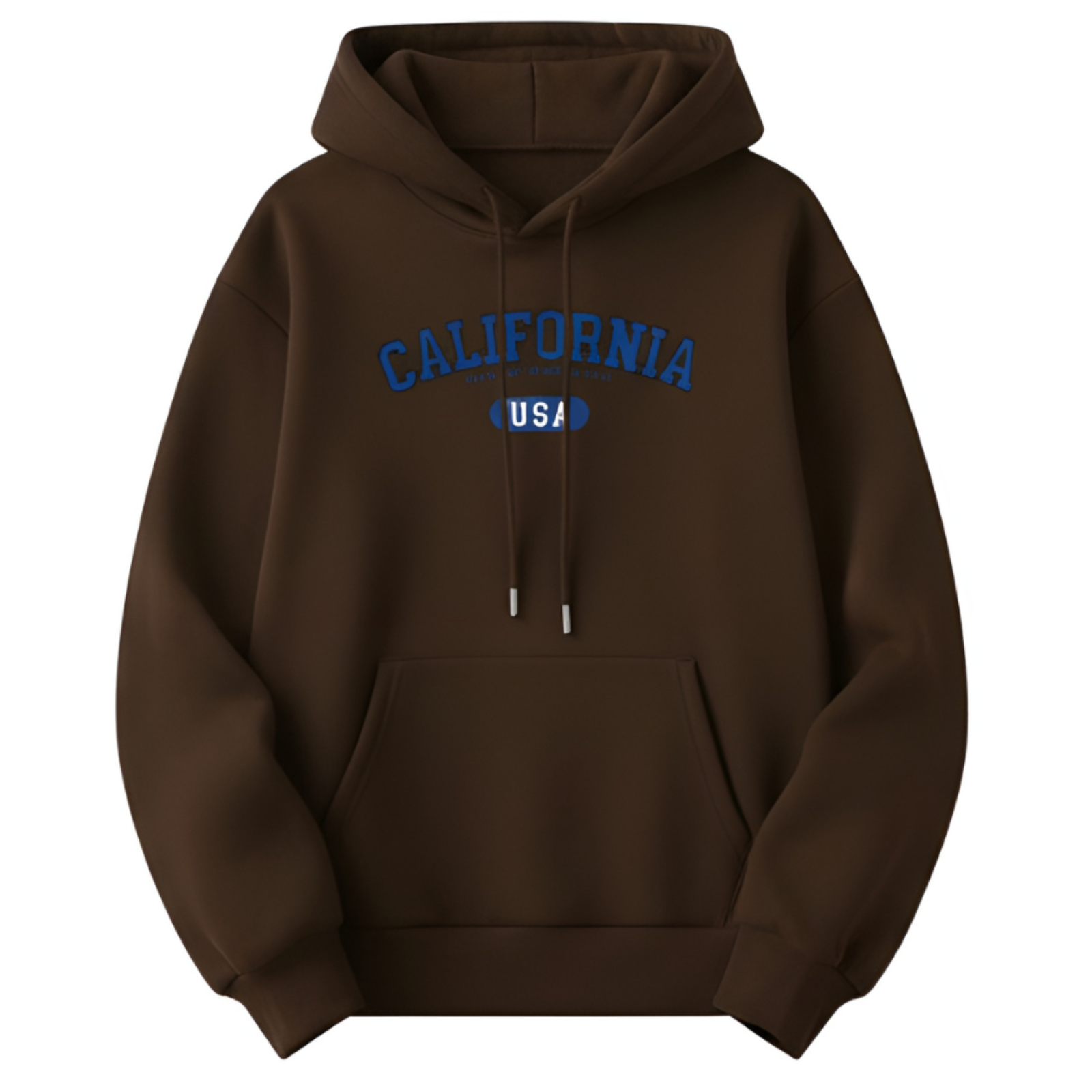 Men Casual Cozy Polyester Letter Print with Pockets Hoodie