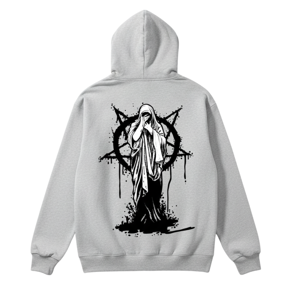 Casual Hoodie With Geometric Print