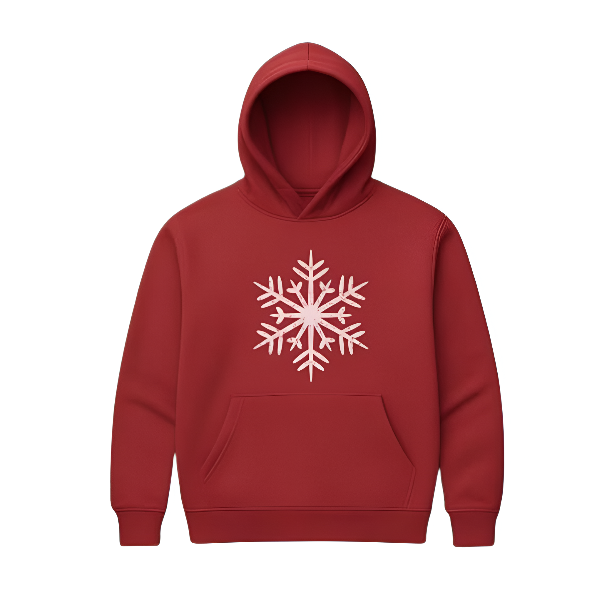 Christmas Snowflake Graphic Print Hoodie For Women