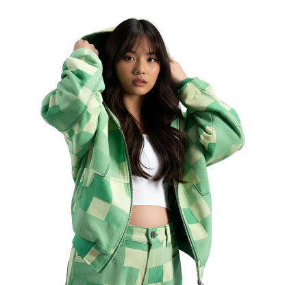 Pixel Bee Graphic Design Hoodie For Women