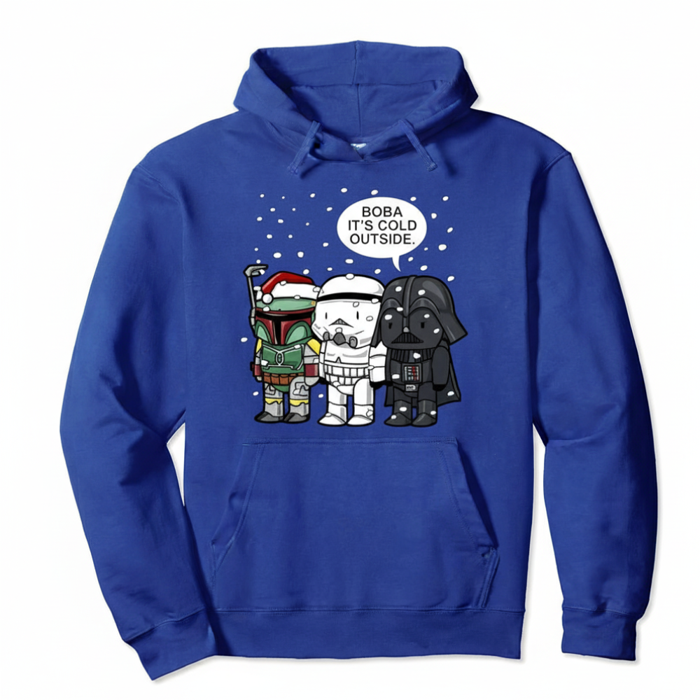 Christmas Boba Themed Graphic Hoodie