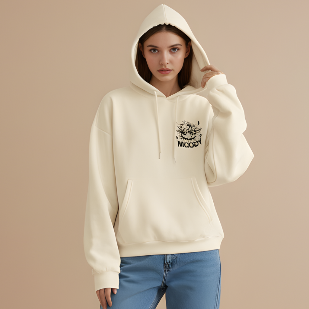 Highland Cow Graphic Print Oversized Hoodie