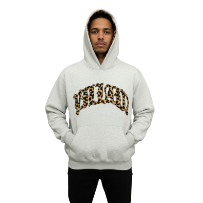 Leopard Letter Printed Hoodie And Pants Set